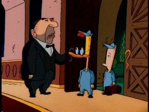 Poster for Duckman and Cornfed in 'Haunted Society Plumbers'