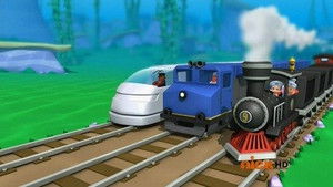 Poster for Triple Track Train Race!