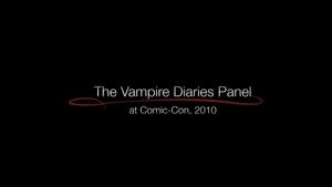 Poster for The Vampire Diaries Panel at Comic-Con 2010
