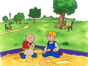 Poster for Caillou Makes a New Friend