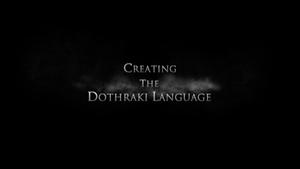 Poster for Creating the Dothraki language