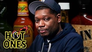 Poster for Michael Che Gs Up While Eating Spicy Wings