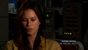 Poster for Character Profile: Rhona Mitra (Dr. Rachel Scott)