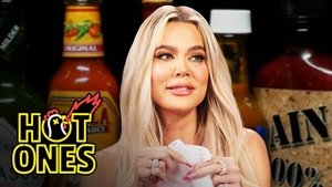 Poster for Khloé Kardashian Holds Back Tears While Eating Spicy Wings