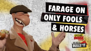 Poster for Farage goes on Only Fools and Horses
