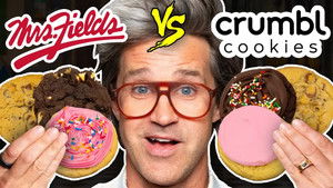 Poster for Mrs. Fields vs. Crumbl Cookies Taste Test | Food Feuds Poster for Mrs. Fields vs. Crumbl Cookies Taste Test | Food Feuds