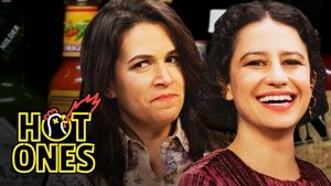 Poster for Abbi and Ilana of Broad City Go Numb While Eating Spicy Wings