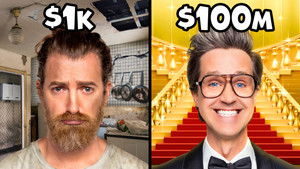 Poster for $1K vs. $100,000,000 House Poster for $1K vs. $100,000,000 House