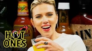 Poster for Scarlett Johansson Tries to Not Spoil Avengers While Eating Spicy Wings
