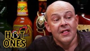 Poster for Rob Corddry Cries Real Tears Eating Spicy Wings